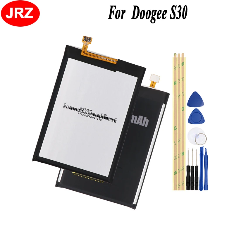 JRZ для телефона Doogee S30 батарея 5580mAh Высокая емкость 3 8 V Высокое качество Замена