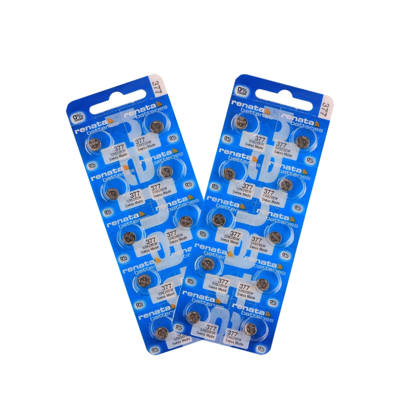 20pcs Renata 1.55V 377 SR626SW SR626 V377 AG4 Watch Battery Silver Oxide Button Cell Batteries Drop Shipping
20pcs Renata 1.55V 377 SR626SW SR626 V377 AG4 Watch Battery Silver Oxide Button Cell Batteries Drop Shipping
