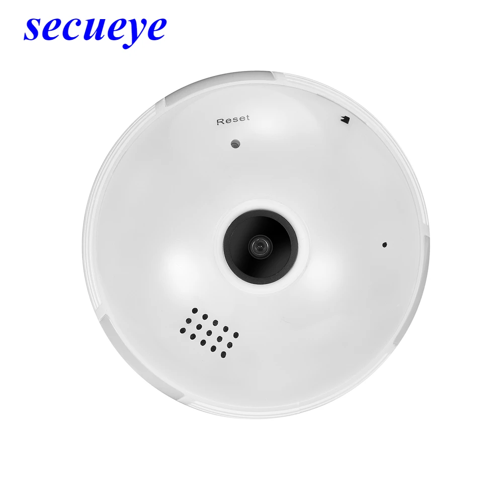 Secueye 360 градусов панорамный Wifi 960 P/1.3MP VR камера Светодиодная лампа охранная