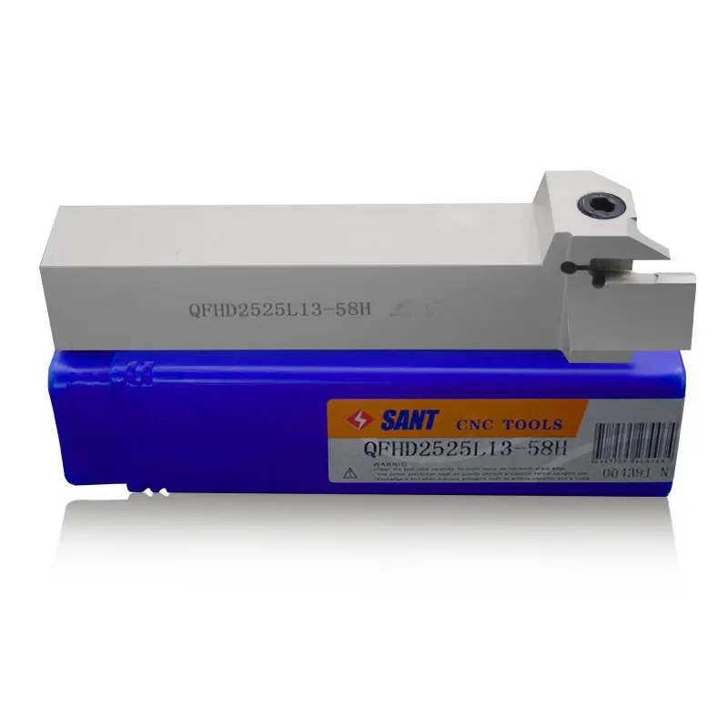 Zhuzhou Sant cnc cutting tools Surface Grooving tool holder QFHD2525L13-58H with inserts ZTHD0504-MG with good quality
Zhuzhou Sant cnc cutting tools Surface Grooving tool holder QFHD2525L13-58H with inserts ZTHD0504-MG with good quality