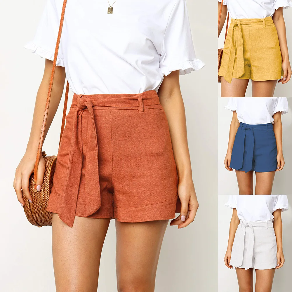 COLDKER women casual high waist shorts summer beach cloth for female hot short bandage solid color ladies short
COLDKER women casual high waist shorts summer beach cloth for female hot short bandage solid color ladies short