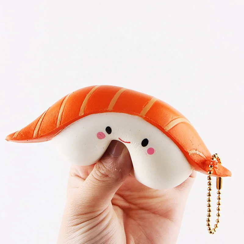 1PC Lovely Soft Squeeze Toy Salmon Sushi Scented Slow Rising Kids Squish Toys Phone Straps Keyring Charm Gift Craft Pendants
1PC Lovely Soft Squeeze Toy Salmon Sushi Scented Slow Rising Kids Squish Toys Phone Straps Keyring Charm Gift Craft Pendants