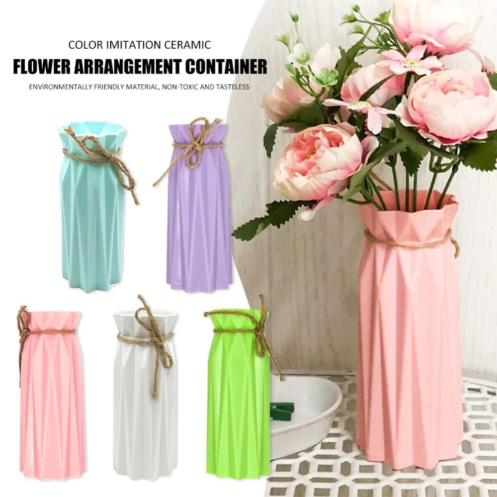 1pc Origami Plastic Glass Vase White Imitation Ceramic Flower Pot Flower Basket Flower Vase Decoration Home Nordic Decoration
1pc Origami Plastic Glass Vase White Imitation Ceramic Flower Pot Flower Basket Flower Vase Decoration Home Nordic Decoration
