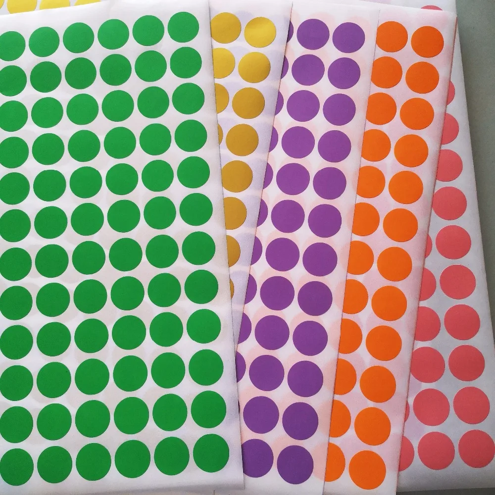 2160pcs 20mm Beautiful COLOR DOT Stickers A4 Sheet Printed by Laser Printer OF10
2160pcs 20mm Beautiful COLOR DOT Stickers A4 Sheet Printed by Laser Printer OF10