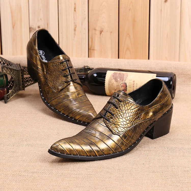 Retro Yellow Pointed Head Increased Leather Shoes Business Hairdresser Leather Shoes Tide Genuine Leather Men Oxford Shoes
Retro Yellow Pointed Head Increased Leather Shoes Business Hairdresser Leather Shoes Tide Genuine Leather Men Oxford Shoes