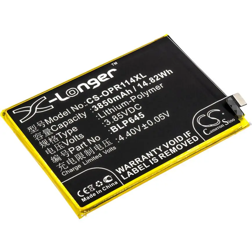 Cameron Sino 3850mah battery for OPPO CPH1721 R11s Plus R11s Plus Dual SIM R11s Plus Dual SIM TD-LTE BLP645 batteries
Cameron Sino 3850mah battery for OPPO CPH1721 R11s Plus R11s Plus Dual SIM R11s Plus Dual SIM TD-LTE BLP645 batteries