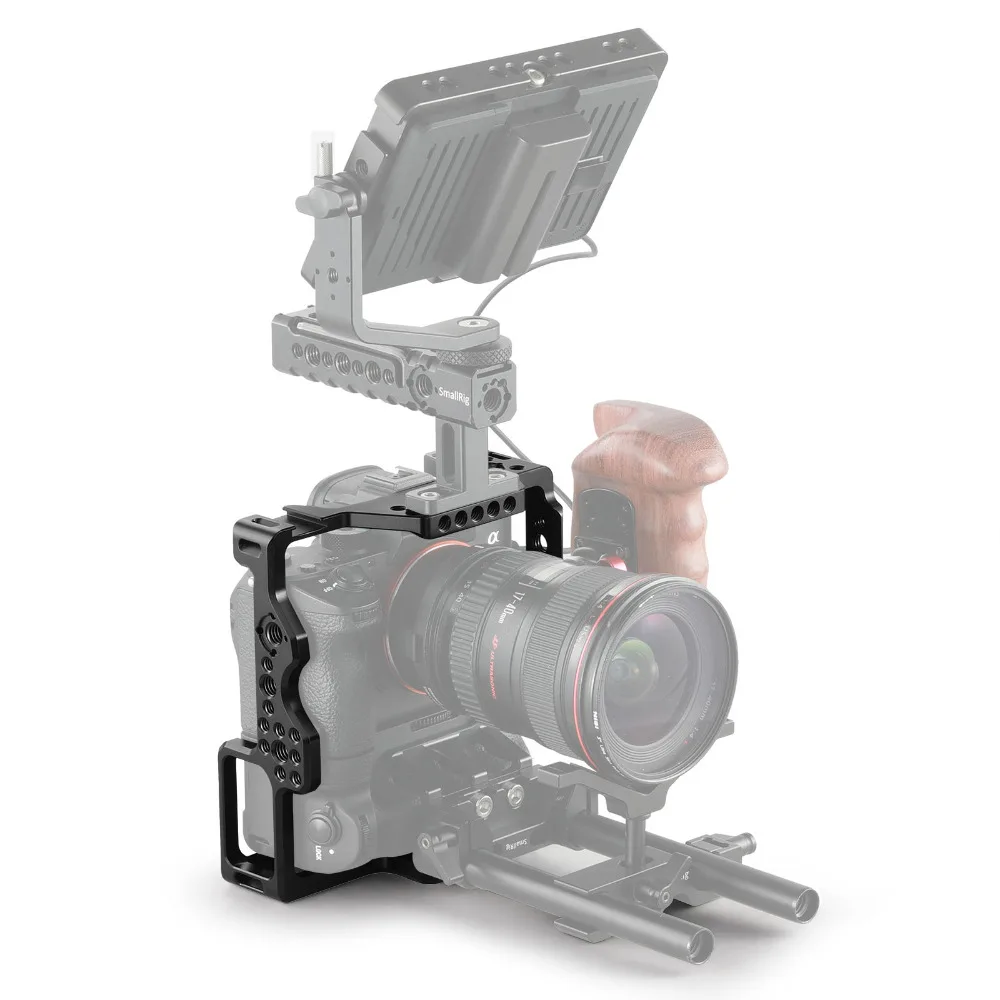 SmallRig Camera Cage for Sony A7RIII / A7M3 / A7III with VG-C3EM Vertical Grip W/ Cold Shoe Mount for Monitor Microphone attach
SmallRig Camera Cage for Sony A7RIII / A7M3 / A7III with VG-C3EM Vertical Grip W/ Cold Shoe Mount for Monitor Microphone attach