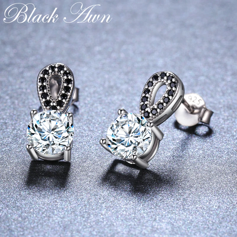 New Arrival Hot Silver Color Jewelry Black Spinel Stone Cute Party Stud Earrings for Women Bijoux Femme I096
New Arrival Hot Silver Color Jewelry Black Spinel Stone Cute Party Stud Earrings for Women Bijoux Femme I096