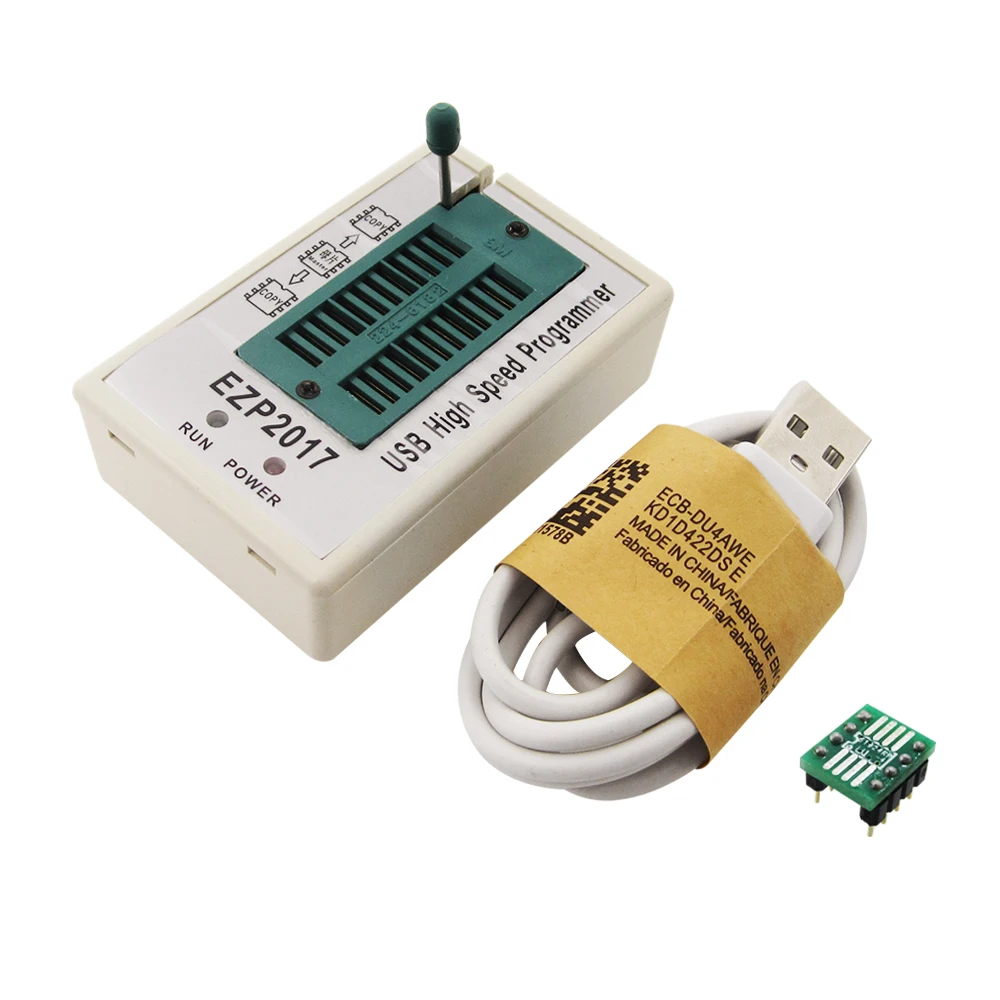 Высокоскоростной USB-программатор SPI EZP2017, 1 партия, Поддержка 24 25 93 EEPROM 25, чип флэш-BIOS вместо EZP2010 EZP2013 EZP2014
Высокоскоростной USB-программатор SPI EZP2017, 1 партия, Поддержка 24 25 93 EEPROM 25, чип флэш-BIOS вместо EZP2010 EZP2013 EZP2014