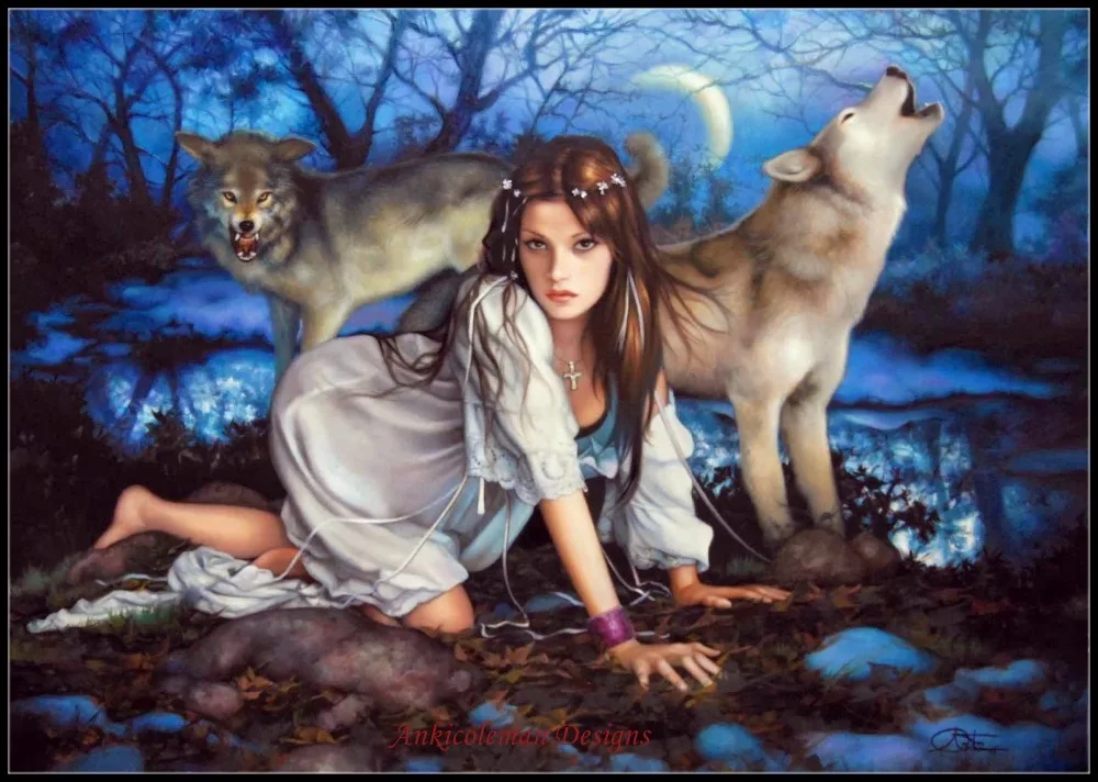 Needlework for embroidery DIY DMC High Quality - Counted Cross Stitch Kits 14 ct Oil painting - The Beauty and the Wolf
Needlework for embroidery DIY DMC High Quality - Counted Cross Stitch Kits 14 ct Oil painting - The Beauty and the Wolf