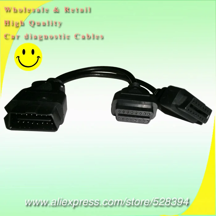 10% Off 50pcs High quality OBD OBDII OBD2 Splitter Y Cable J1962 16pin Male To Dual Female Extension Connector Fast Delivery
10% Off 50pcs High quality OBD OBDII OBD2 Splitter Y Cable J1962 16pin Male To Dual Female Extension Connector Fast Delivery