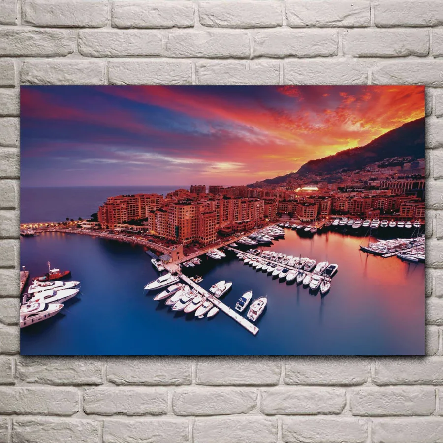 Monaco beautiful sunset sea shore evening landscape posters on the wall picture home living room decoration for bedroom KE426
Monaco beautiful sunset sea shore evening landscape posters on the wall picture home living room decoration for bedroom KE426