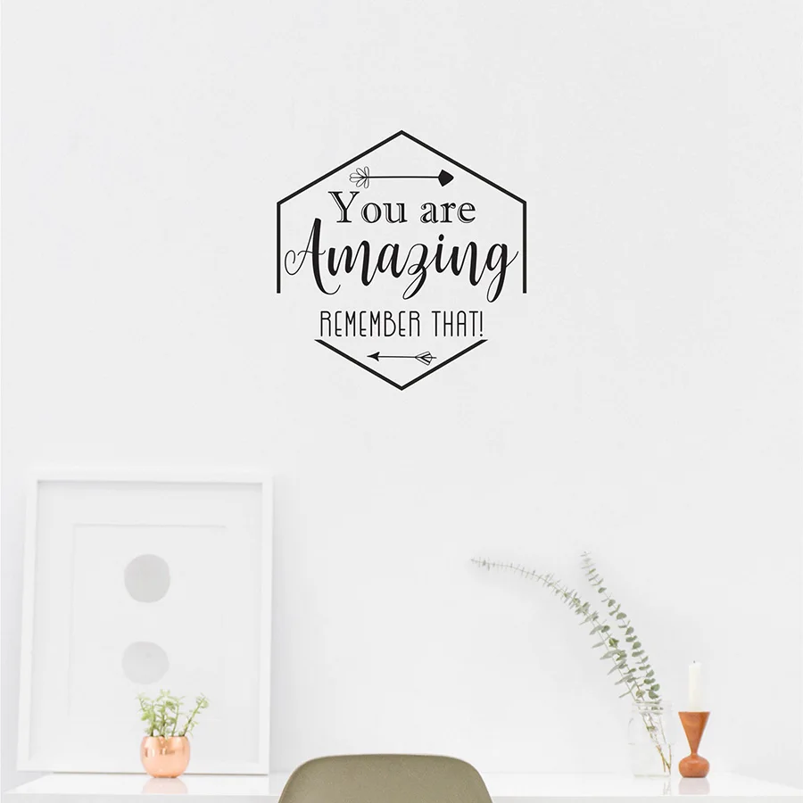 New Design Inspiring Quotes Wall Decal Vinyl Sticker Home Decor Living Room You Are Amazing Decals Removable Wall Tattoo D320
New Design Inspiring Quotes Wall Decal Vinyl Sticker Home Decor Living Room You Are Amazing Decals Removable Wall Tattoo D320