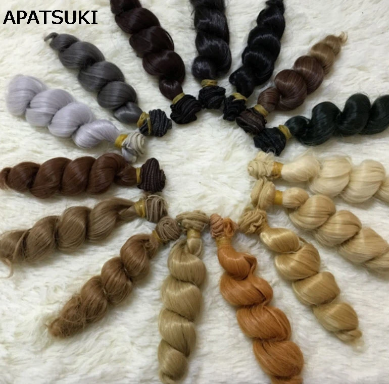 1 шт. 15*100 см натуральный цвет волосы для куклы Blythe BJD 1/6 сделай сам