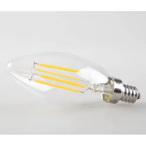 6-Pack 4W диммируемая Светодиодная лампа накаливания 2700K теплый белый 400LM E12