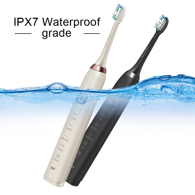 Electric Toothbrush Sarmocare S100 5 models with 4 brush heads Wireless rechargeable IPX7 Waterproof with Portable Travel case
Electric Toothbrush Sarmocare S100 5 models with 4 brush heads Wireless rechargeable IPX7 Waterproof with Portable Travel case