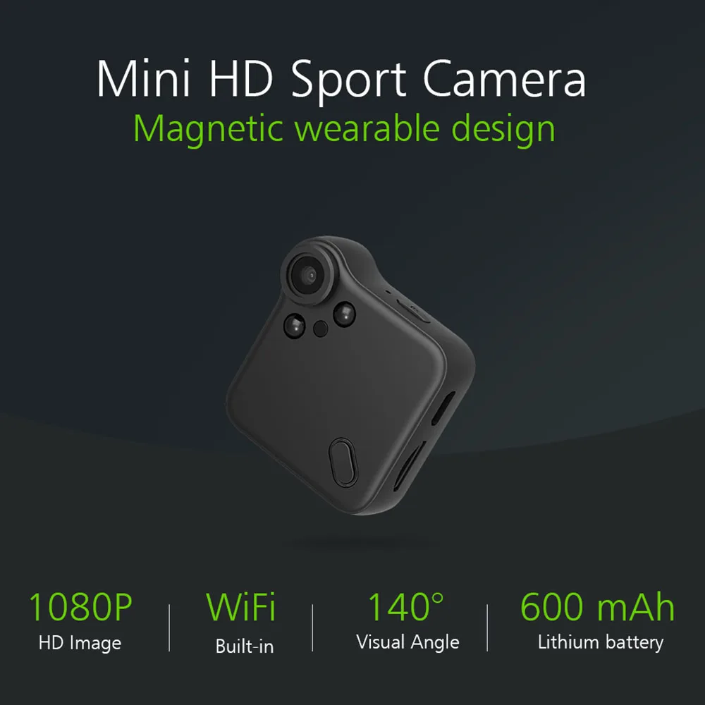 Мини 720p Wi-Fi ip-камера беспроводная Спортивная экшн-камера для автомобиля, портативная камера видеонаблюдения с магнитной застежкой
Мини 720p Wi-Fi ip-камера беспроводная Спортивная экшн-камера для автомобиля, портативная камера видеонаблюдения с магнитной застежкой