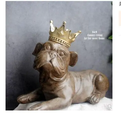 American style retro make old crown bulldog sitting room shop prosperous financial decoration set up the opening culpture statue
American style retro make old crown bulldog sitting room shop prosperous financial decoration set up the opening culpture statue