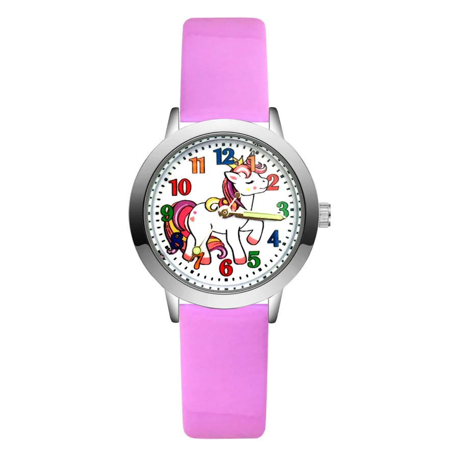 Fashion Cartoon pretty Unicorn horse style Children's Watches Kids Student Girls Boys Quartz leather Wrist Watch clock JA164
Fashion Cartoon pretty Unicorn horse style Children's Watches Kids Student Girls Boys Quartz leather Wrist Watch clock JA164