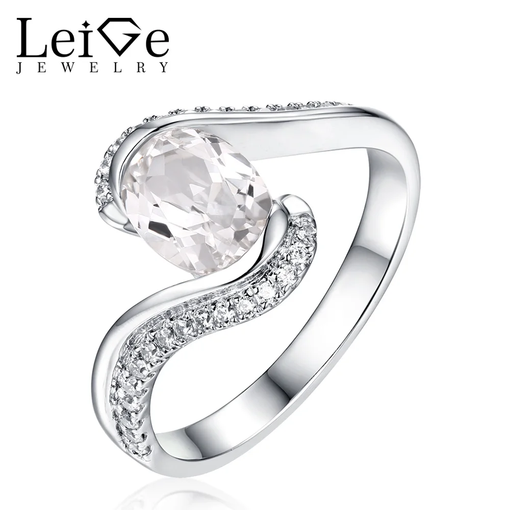 Leige Jewelry White Topaz Ring Natural Gemstone Silver 925 Bezel Setting Oval Cut Promise Rings for Women Christmas Gift
Leige Jewelry White Topaz Ring Natural Gemstone Silver 925 Bezel Setting Oval Cut Promise Rings for Women Christmas Gift