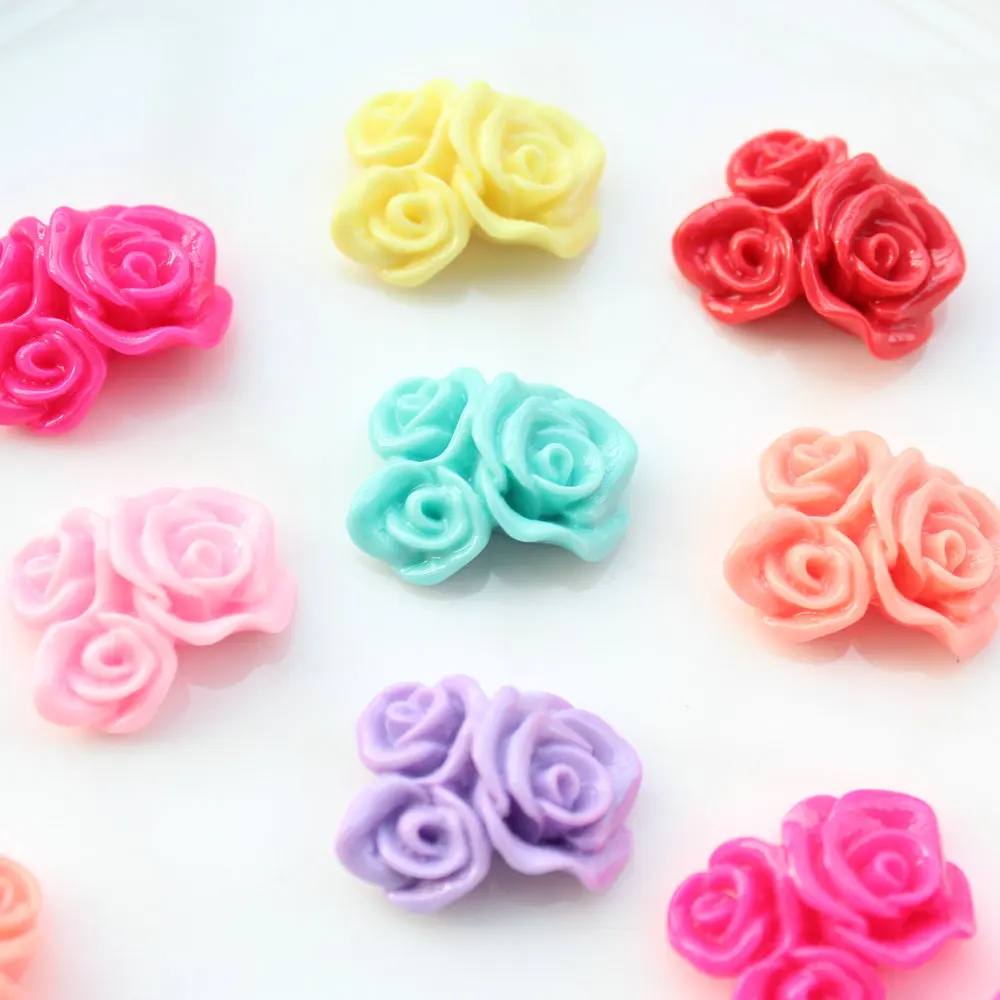 150pcs medium Wholesale 3 roses Flower Bouquet Resin Cabochon Mixed colors resin flowers 24mm
150pcs medium Wholesale 3 roses Flower Bouquet Resin Cabochon Mixed colors resin flowers 24mm