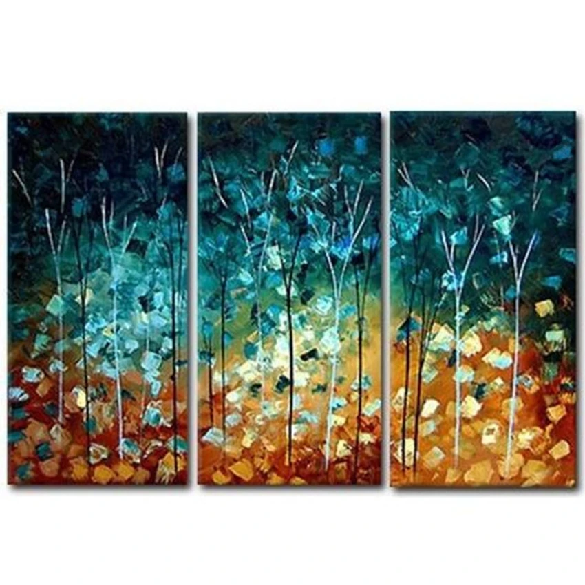 Knife 3 Panel Wall art Painting Hand painted Abstract Flower trees Oil Paintings on Canvas for living room Modern Home Decor
Knife 3 Panel Wall art Painting Hand painted Abstract Flower trees Oil Paintings on Canvas for living room Modern Home Decor