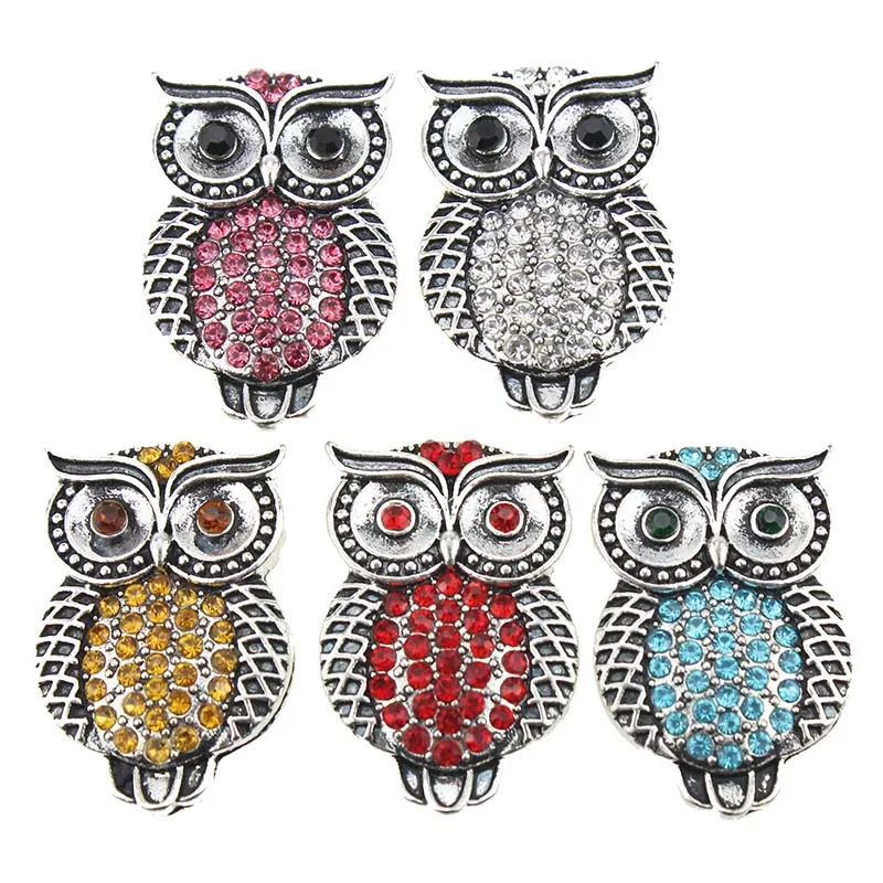 10pcs/lot New Snap Jewelry cute owl Crystal Rhinestone 18mm Snap Buttons Fit Snaps Bracelet Bangles DIY Accessories
10pcs/lot New Snap Jewelry cute owl Crystal Rhinestone 18mm Snap Buttons Fit Snaps Bracelet Bangles DIY Accessories