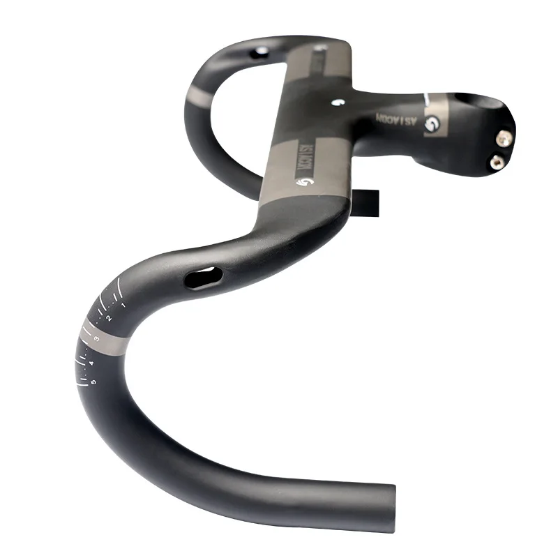 ASIACOM Carbon Fiber Bike Bent Handlebar Stem 28.6mm Integrated Handlebar Road Bike Ultralight Bent Bar 400/420/440mm Handlebar
ASIACOM Carbon Fiber Bike Bent Handlebar Stem 28.6mm Integrated Handlebar Road Bike Ultralight Bent Bar 400/420/440mm Handlebar