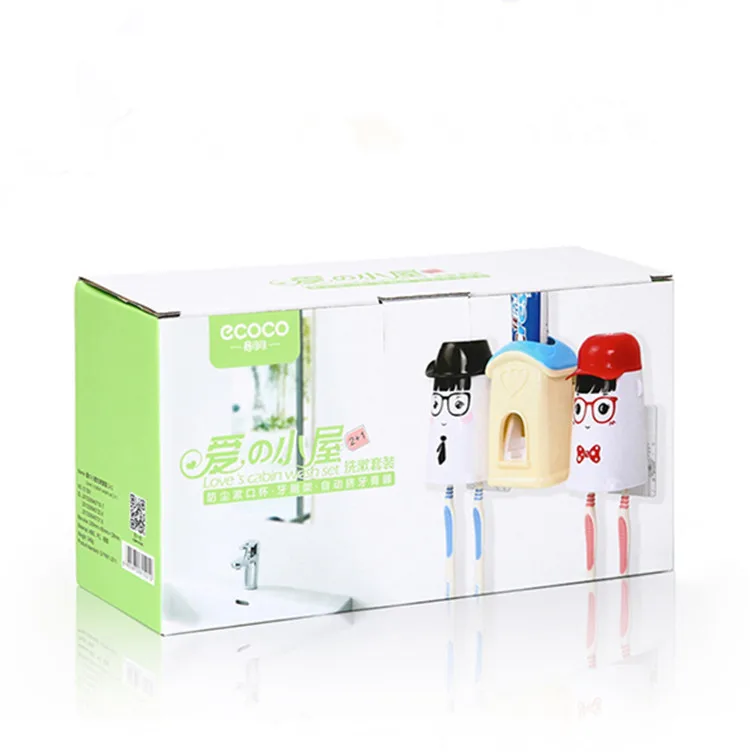 Adhensive Automatic Toothpaste Dispenser Toothbrush Holder bathroom Products toothbrush dispenser Bathroom Accessories Set
Adhensive Automatic Toothpaste Dispenser Toothbrush Holder bathroom Products toothbrush dispenser Bathroom Accessories Set
