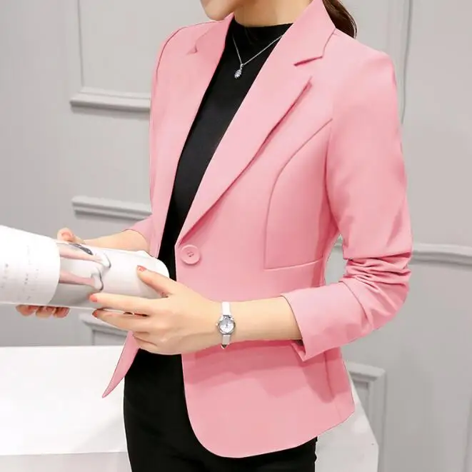 New Arrivals Women Blazer Fashion Single Button Blazer Women Suit Jacket black/red Blaser Female Blazer Femme
New Arrivals Women Blazer Fashion Single Button Blazer Women Suit Jacket black/red Blaser Female Blazer Femme