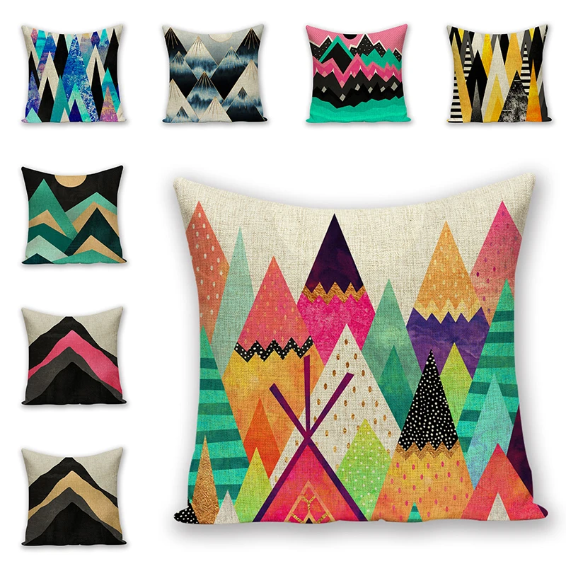Geometric Landscape Cushion Covers Linen cotton Art Decorative Pillow covers Capa de Almofada Car Chair Couch Home Decor Gifts
Geometric Landscape Cushion Covers Linen cotton Art Decorative Pillow covers Capa de Almofada Car Chair Couch Home Decor Gifts