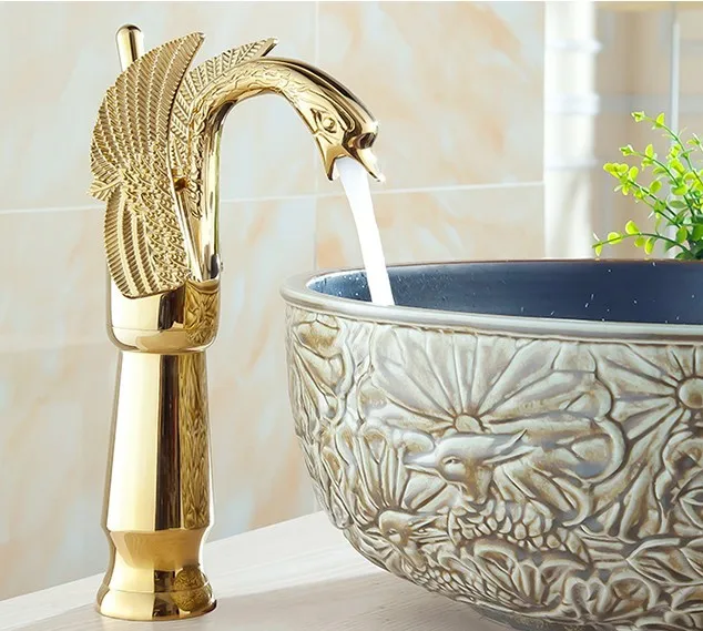 Luxury Gold plated Swan model wash basin faucet / Fashion Bathroom Hot and Cold Water Basin Tap /Mixer tap
Luxury Gold plated Swan model wash basin faucet / Fashion Bathroom Hot and Cold Water Basin Tap /Mixer tap