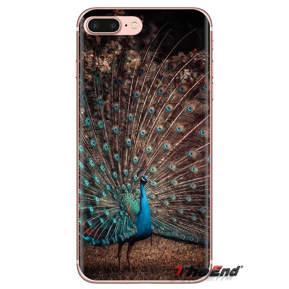 Peacock Fur Transparent Soft Shell Covers For Samsung Galaxy A3 A5 A7 A9 A8 Star A6 Plus 2018 2015 2016 2017 |