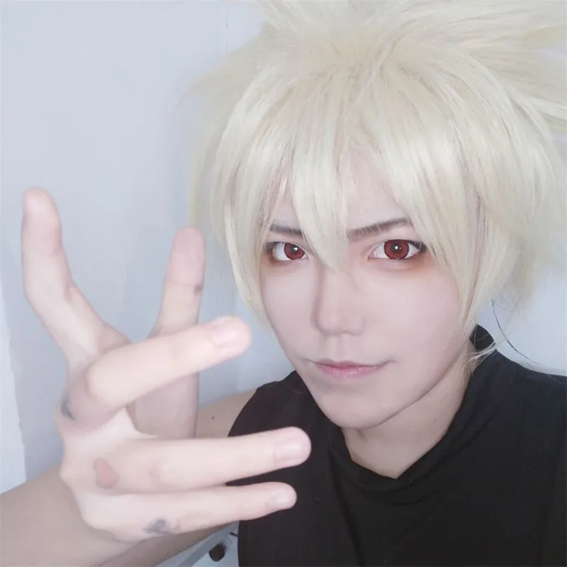 My Hero Academia Boku no Hiro Akademia Bakugou Katsuki Bakugo Short Linen Blonde Heat Resistant Cosplay Hair Wig Halloween Props
My Hero Academia Boku no Hiro Akademia Bakugou Katsuki Bakugo Short Linen Blonde Heat Resistant Cosplay Hair Wig Halloween Props