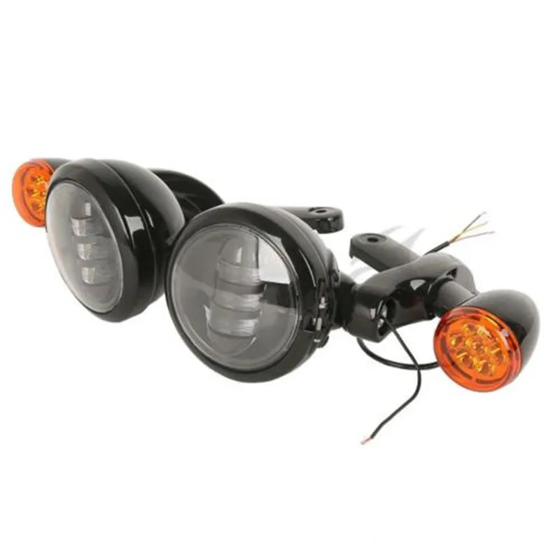 Motorcycle turn Signal LED Spotlight Fog Light Bracket For Harley Road King FLHX FLHXXX 10 Street Glide FLHR Electra Glide
Motorcycle turn Signal LED Spotlight Fog Light Bracket For Harley Road King FLHX FLHXXX 10 Street Glide FLHR Electra Glide