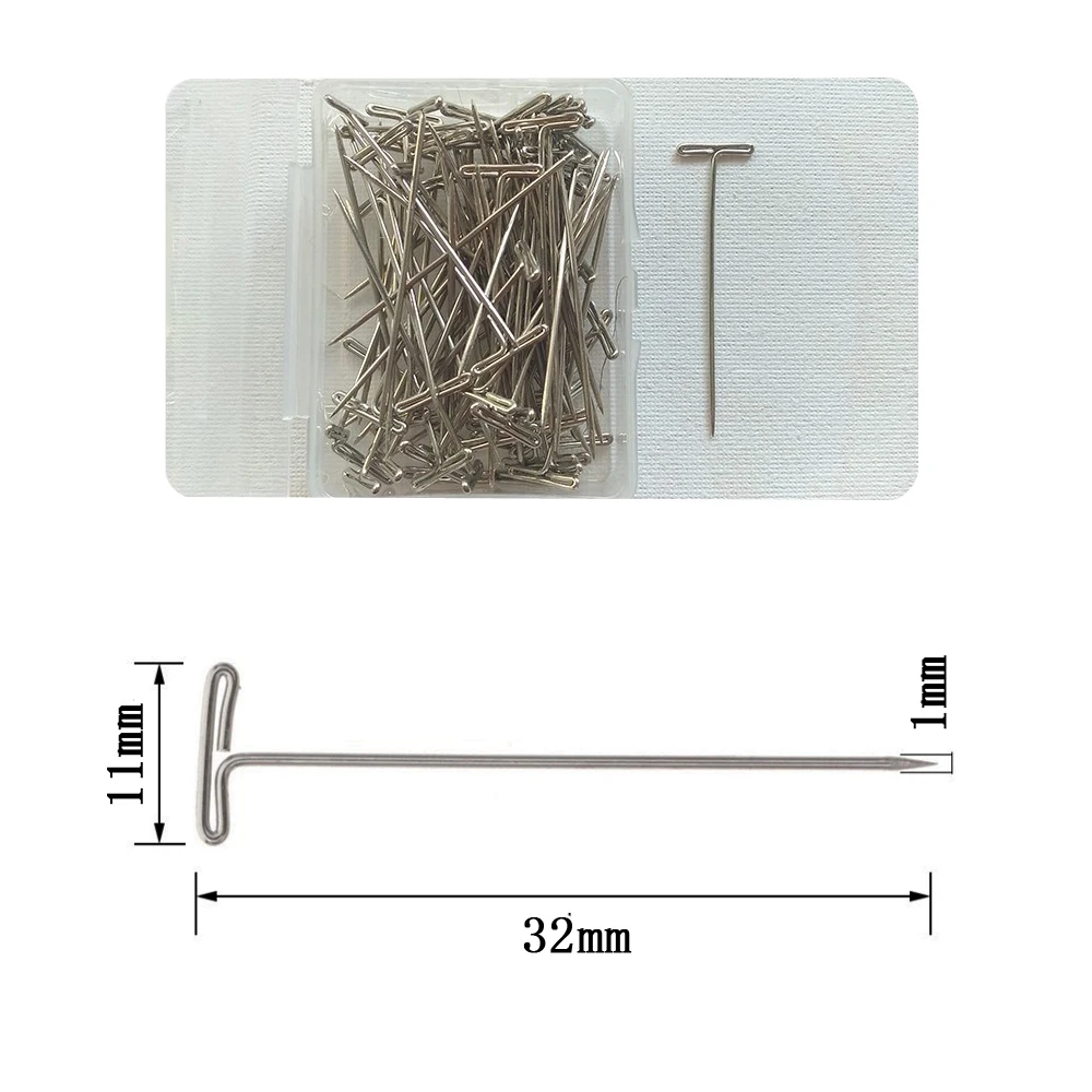 Металлические Т-образные булавки для моделирования макраме париков швейное