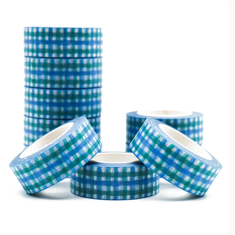 10m*15mm Creative Blue Plaid Washi Tape Pattern Masking Tape Decorative Scrapbooking DIY Office Adhesive Tape 1 PCS
10m*15mm Creative Blue Plaid Washi Tape Pattern Masking Tape Decorative Scrapbooking DIY Office Adhesive Tape 1 PCS