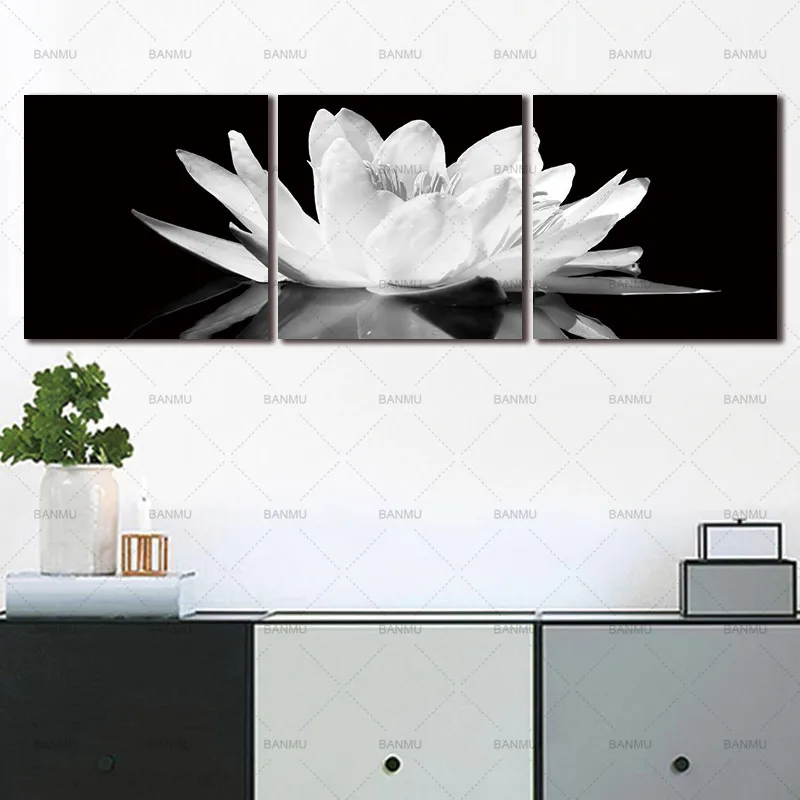 Canvas Painting wall art poster pictures Print Flower White Lotus In Black Wall Art Picture with Frame Modern Wall Paintings
Canvas Painting wall art poster pictures Print Flower White Lotus In Black Wall Art Picture with Frame Modern Wall Paintings