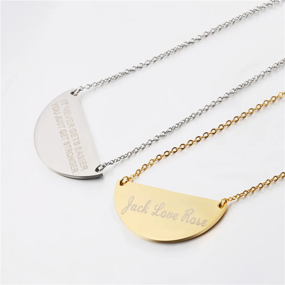 Stainless Steel Necklace&Tag With Engraved Letters Unique Gift Personalized Gift For Her Customized Jewelry GN2743
Stainless Steel Necklace&Tag With Engraved Letters Unique Gift Personalized Gift For Her Customized Jewelry GN2743