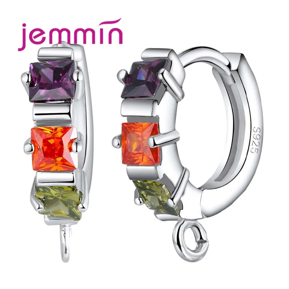 Three Colored Clear Crystal Hoop Earrings Small Round Shape Designed S925 Sterling Sliver Earring For Jewelry Making
Three Colored Clear Crystal Hoop Earrings Small Round Shape Designed S925 Sterling Sliver Earring For Jewelry Making