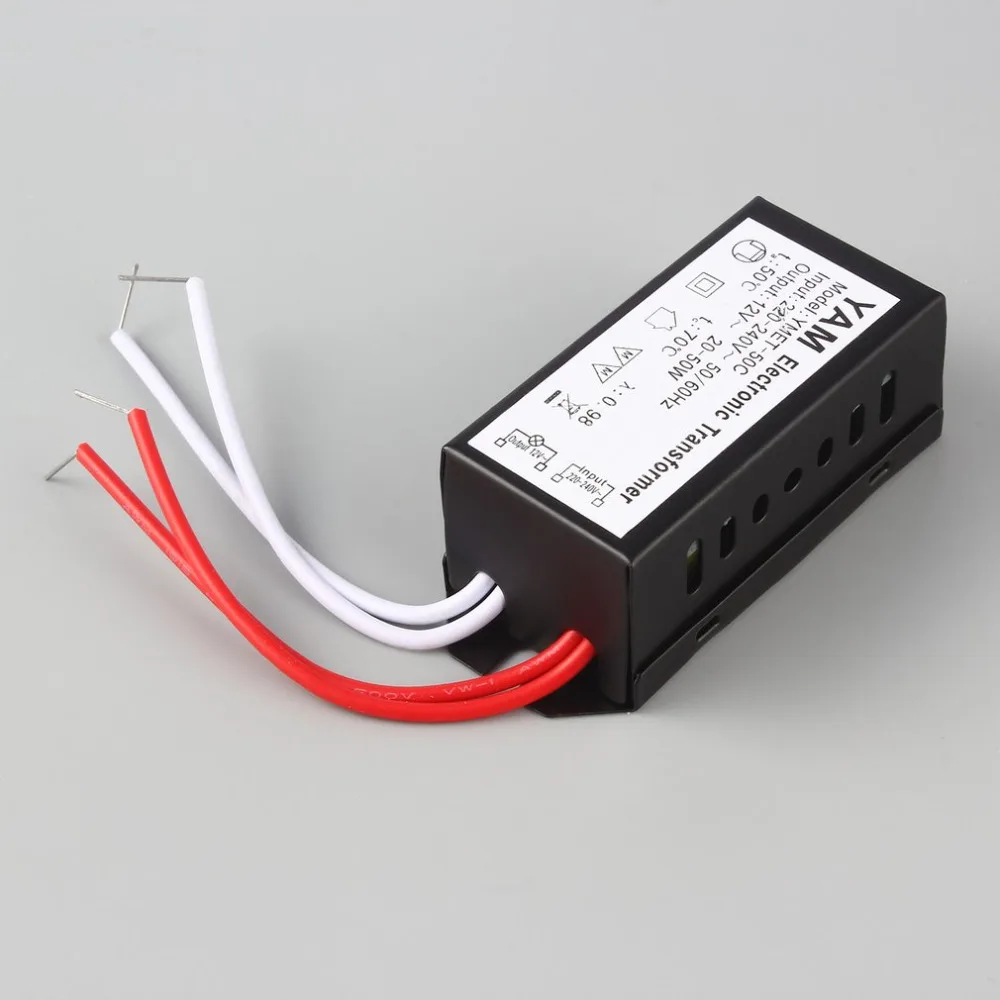AC 220V to DC 12V LED driver Transformer power supply Halogen Lamp Electronic short-circuit protection Newest Dropshipping 2017
AC 220V to DC 12V LED driver Transformer power supply Halogen Lamp Electronic short-circuit protection Newest Dropshipping 2017
