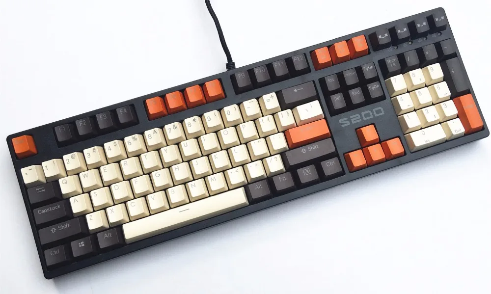 MP Carbonal 108/87 клавиши двойные светодиодные толстые PBT OEM профиль Вишневый MX