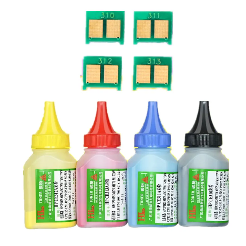 4pcs CB540 -CB543 Color Toner Powder + 4 pcs chip Compatible FOR HP LaserJet Pro aserJet CP1215 CP1515n CP1518ni CM1312
4pcs CB540 -CB543 Color Toner Powder + 4 pcs chip Compatible FOR HP LaserJet Pro aserJet CP1215 CP1515n CP1518ni CM1312