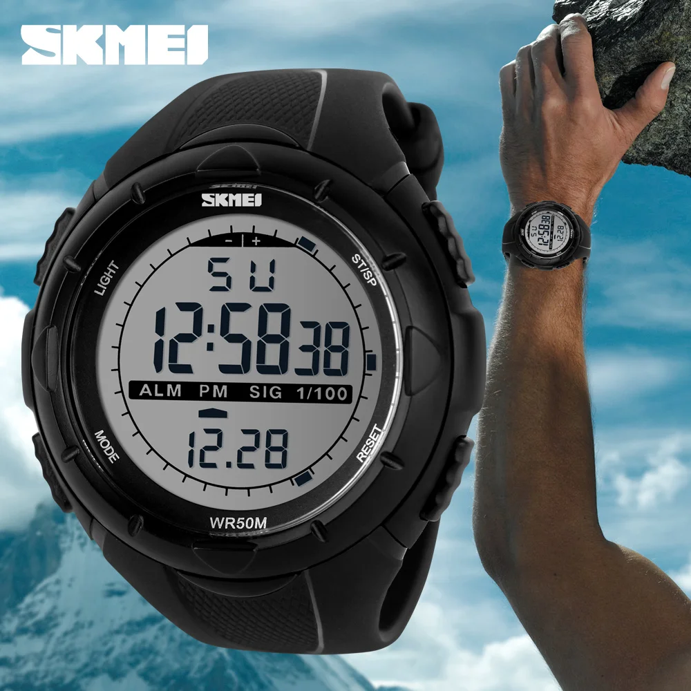 Hot SKMEI Luxury Brand Mens Sports Watches Dive 50m Digital LED Military Watch Men Boy Fashion Casual Electronics Wristwatches
Hot SKMEI Luxury Brand Mens Sports Watches Dive 50m Digital LED Military Watch Men Boy Fashion Casual Electronics Wristwatches
