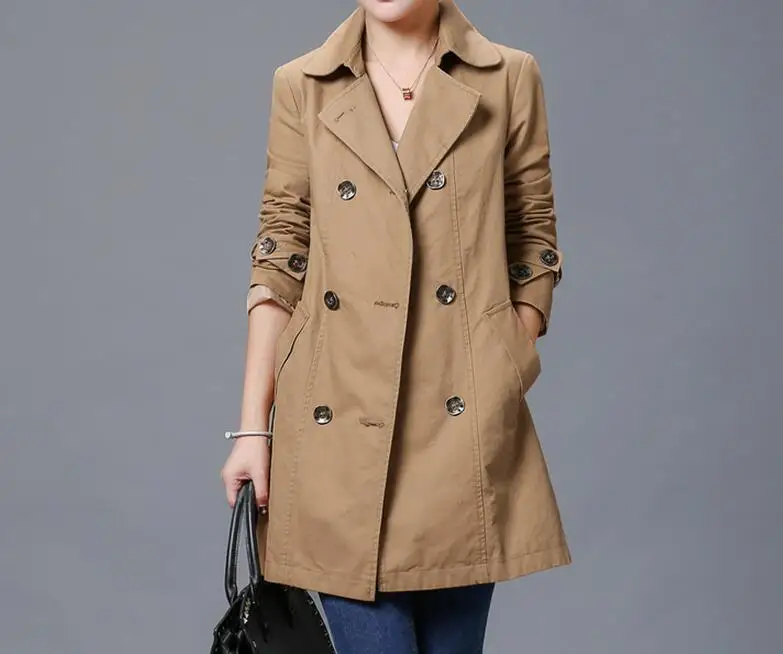 S-3XL Hot / Women New Fashion Leisure relaxed joker long windbreaker whom the spring and autumn period the coat
S-3XL Hot / Women New Fashion Leisure relaxed joker long windbreaker whom the spring and autumn period the coat