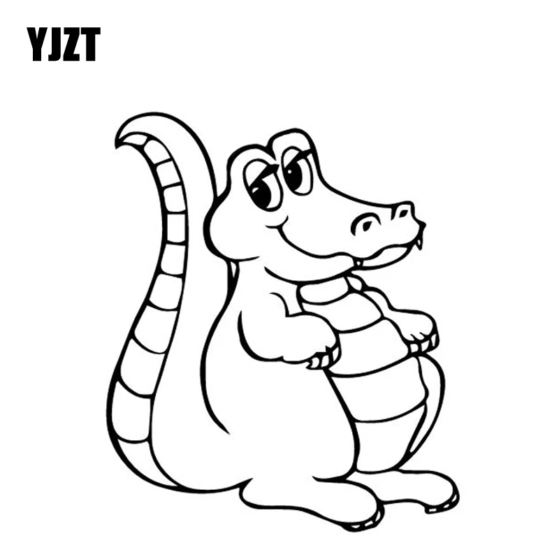 YJZT 13.7CM*16.3CM Lovely Crocodile Cartoon Vinyl Decal Car Sticker Bumper Decoration Black/Silver C4-1431
YJZT 13.7CM*16.3CM Lovely Crocodile Cartoon Vinyl Decal Car Sticker Bumper Decoration Black/Silver C4-1431