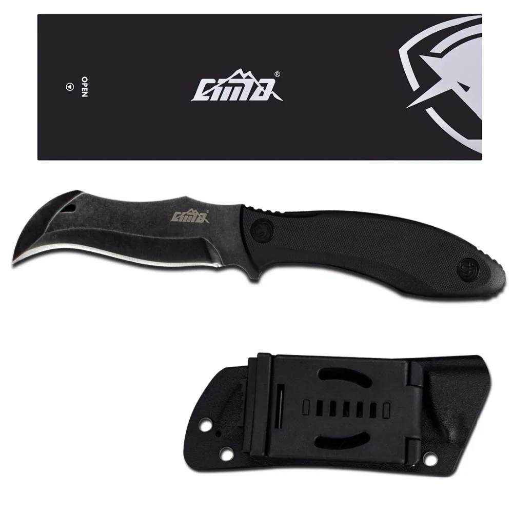 CIMA C896 Full Tang Fixed Blade Knife Unique design curve Tactical Fighting Knife
CIMA C896 Full Tang Fixed Blade Knife Unique design curve Tactical Fighting Knife