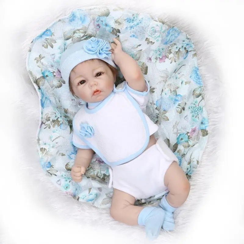 NPK bebes reborn menino 22 "Новый полусиликоновый корпус для мальчика baby куклы игрушки