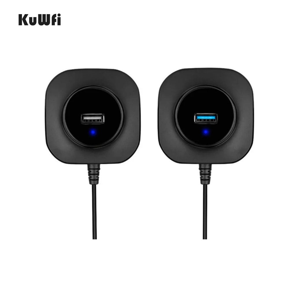 KuWfi USB 3.0Hub Многофункциональный сплиттер с интерфейсом питания 4 порта адаптер