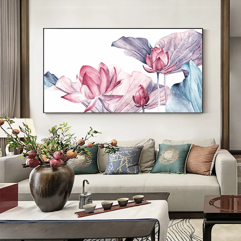 Japanese Hand Painted Poster Nordic Style Summer Lotus Canvas Painting Pink Purple Wall Art Picture for Living Room Flower Print
Japanese Hand Painted Poster Nordic Style Summer Lotus Canvas Painting Pink Purple Wall Art Picture for Living Room Flower Print